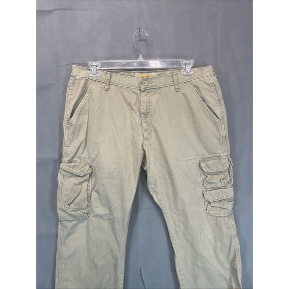 Wrangler Cargo Khaki Pants 70BRWS7 38x 30 - Picture 1 of 11